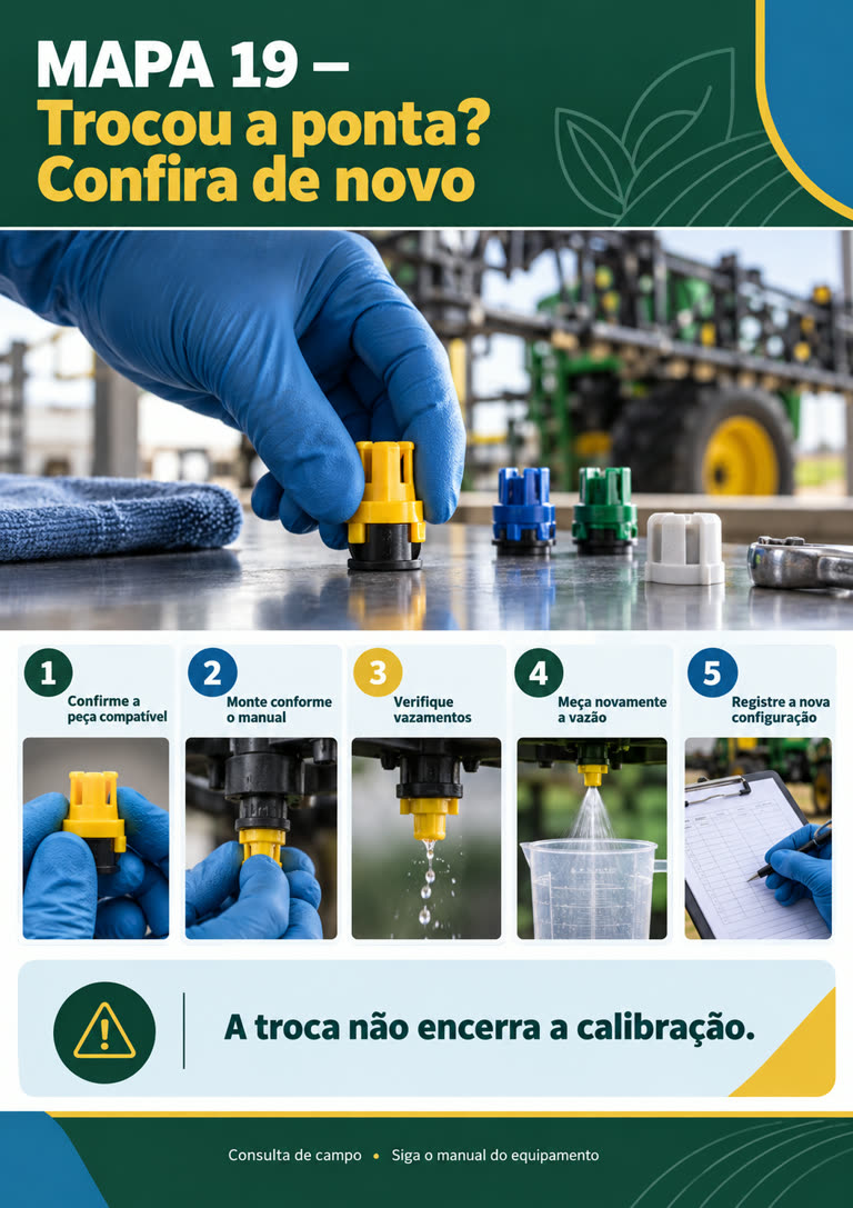 Mapa visual de calibração — exemplo 6